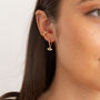 Gold Plated Evil Eye Earring Set, thumbnail 2 of 10