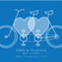 Personalised Bike Lovers Wedding Print, thumbnail 3 of 3