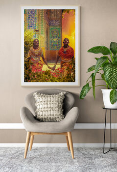 Africa Couple In Love Wall Art, 5 of 12