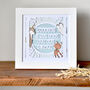 Personalised Woodland Birth Details Frame, thumbnail 3 of 4