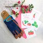 Mens Gardening Gloves And Grow Your Own Pizza Gardening Gift, thumbnail 4 of 8
