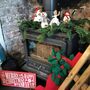 Christmas Black Angel Fair Trade Handmade Felt, thumbnail 10 of 10