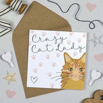 Crazy Cat Lady Card, Multiple Cat Designs, 8 of 9