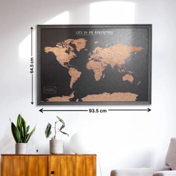 World Cork Board Map Travel Gifts, 9 of 10