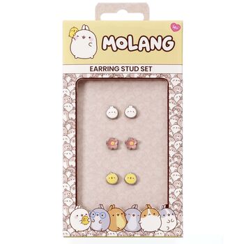 Molang And Piu Piu Stud Earring Set, 6 of 6