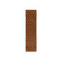 Men's Square End Knitted Tie With Dots | Caramel Brown, thumbnail 3 of 5