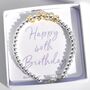 Dainty Silver Plated Milestone Birthday Decade Bracelet, thumbnail 5 of 10