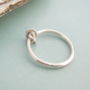 Eternity Knot Ring With Silver Knot, thumbnail 1 of 3