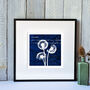 Dandelions Limited Edition Silhouette Print, thumbnail 1 of 4