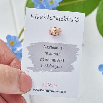 Personalised Charm Bead Recycled Silver, Gold Rose Gold, 4 of 11
