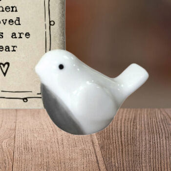 Mini White Porcelain Robin Condolence Matchbox Keepsake Gift, 3 of 4