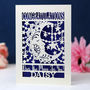 Personalised Papercut Over The Moon Card, thumbnail 1 of 6