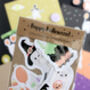 Halloween Party Ghosts, Cute Die Cut Sticker Pack, thumbnail 1 of 7