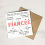 Personalised 'Things That Make You Fiancée' Card, thumbnail 4 of 4