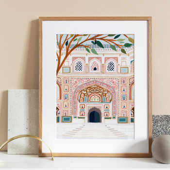 Amber Palace Jaipur, India Travel Art Print, 5 of 7