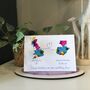 Personalised Map Print Any Two Countries Greetings Card, thumbnail 1 of 3