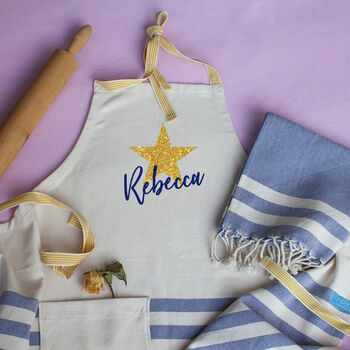 Personalised Cotton Apron, Hand Towel, Anniversary Gift, 2 of 12