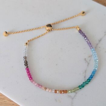11:11 Rainbow Gemstone Intention Bracelet, 3 of 7