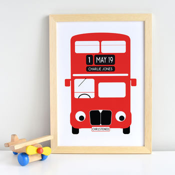 Personalised London Bus Print, 3 of 5