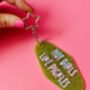 The 'Hot Girls Like Pickles' Sparkly Motel Keyring / Gift For Pickle Lover / Food Accessories / Cute Keychain, thumbnail 5 of 6