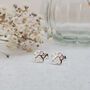 Sterling Silver 925 Dog Paw Ear Stud Earrings, thumbnail 3 of 10