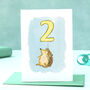 Hedgehog Second Birthday Card, thumbnail 1 of 11