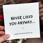 Funny New Job Card – Sarcastic Farewell Design, thumbnail 1 of 6