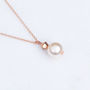 Rose Gold Tone Pearl Drop Necklace, thumbnail 1 of 6
