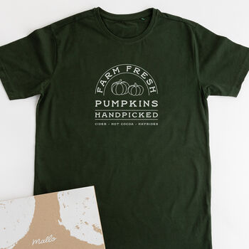 Pumpkin Farm Organic Tshirt, 3 of 8