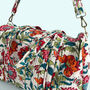 Large Weekend Duffle Bag | Red Block Print Floral, thumbnail 3 of 6
