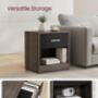 Bedside Table With Drawer And Open Storage, thumbnail 6 of 10