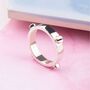 Screw Accent Sterling Silver Rings, thumbnail 7 of 8