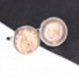 1936 90th Birthday George V Farthing Coin Cufflinks, thumbnail 1 of 3
