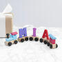 Personalised Children's Wooden Train Set, thumbnail 5 of 12