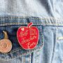 Best Teacher Ever Red Apple Enamel Pin, Gift For Teacher Or Teaching Assistant, End Of Term Gift, thumbnail 2 of 10