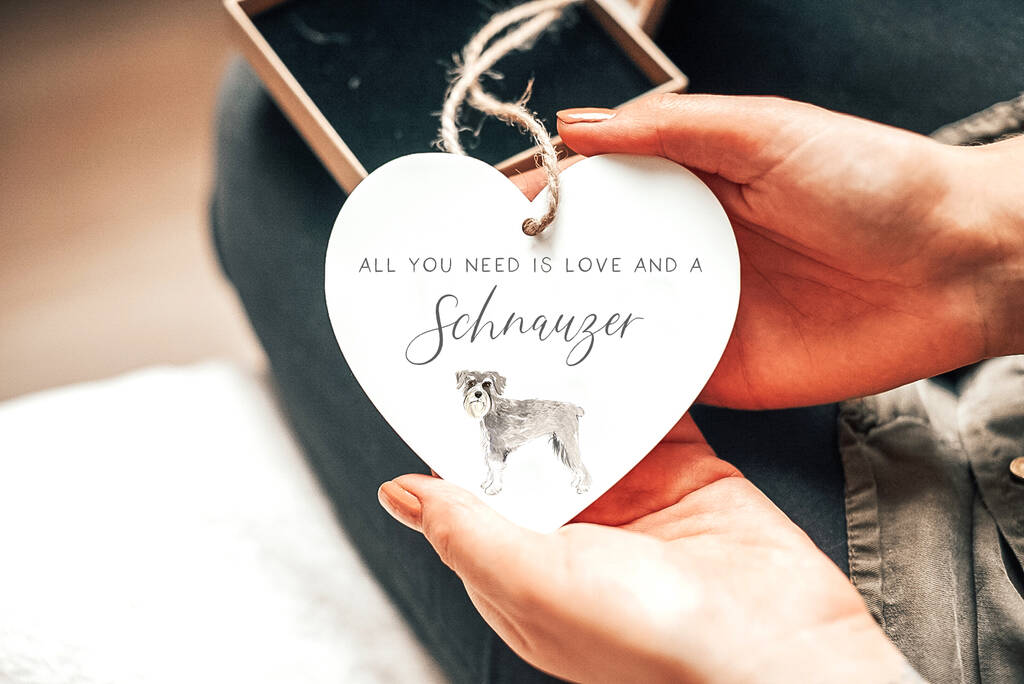 'Love And A Schnauzer' Dog Lover Gift