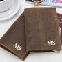 Personalised Mr And Mrs Leather Passport Holder Set, thumbnail 4 of 6