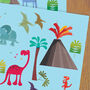 Dinosaur Gift Wrap Two Sheets, thumbnail 3 of 5