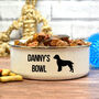 Personalised Enamel Dog Bowl With Lid, thumbnail 1 of 4