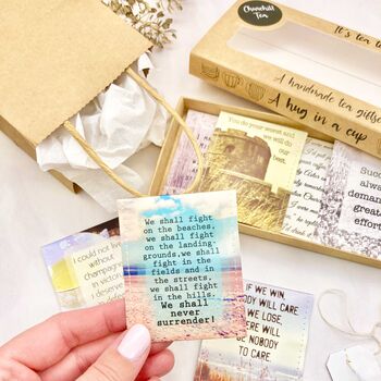 Winston Churchill Tea Gift Set | Handmade British Gift For History Lovers, 12 of 12