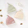 Organic Cotton Baby Hat Set Of Three, thumbnail 3 of 8