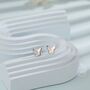 Sterling Silver Small Butterfly Stud Earrings, thumbnail 1 of 11