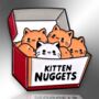 Kitten Nuggets Cartoon Cat Enamel Pin Badge, Gift For Cat Lover, thumbnail 3 of 8