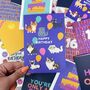 Colourful Happy Birthday Cat Lover Card, thumbnail 3 of 3