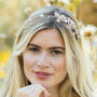 Marigold Gold Plated Enameled Floral Bridal Headband, thumbnail 1 of 7