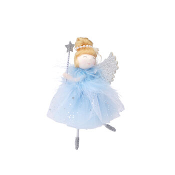 Blue Snow Fairy Hanging Decoration, 2 of 2