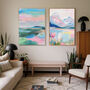 Set Of Two Pastel Landscape Art Prints, thumbnail 1 of 2
