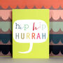 Mini Bubble Hip Hip Hurrah Card, thumbnail 4 of 5