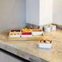 Set Of Six Porcelain Bowls With A Wooden Serving Tray, thumbnail 12 of 12