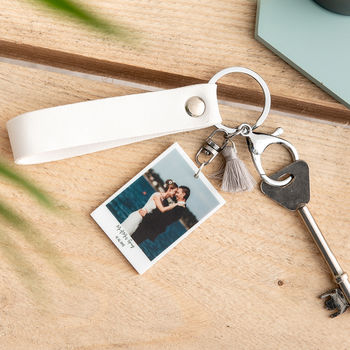 Personalised Wedding Couples Photograph Keyring, 2 of 5